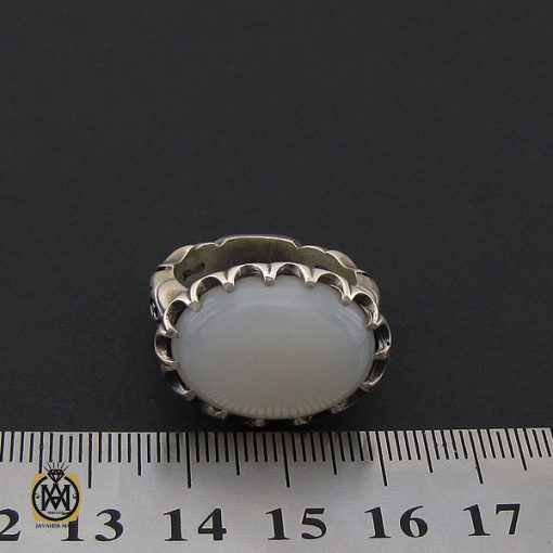 انگشتر مون استون مردانه اصل و معدنی - کد 8883 - تصویر 4