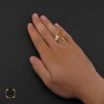 5 انگشتر عقیق یمن با حکاکی شرف الشمس مردانه - کد 8902 - تصویر 5