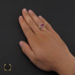 5 انگشتر یاقوت سرخ خوش رنگ مردانه - کد 8907 - تصویر 5
