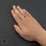 انگشتر عقیق یمن تراش دست ساز مردانه - کد 8917 - تصویر 5