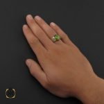 5 انگشتر زبرجد مردانه هنر دست استاد شرفیان – کد 8810 - تصویر 5