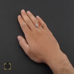 5 انگشتر عقیق یمن دست ساز مردانه - کد 8929 - تصویر 5