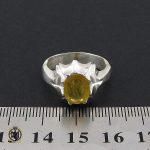 انگشتر یاقوت زرد مردانه دست ساز - کد 8942 - تصویر 5