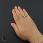 انگشتر یاقوت زرد مردانه دست ساز فاخر - کد 8945 - تصویر 5