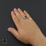 5 انگشتر یاقوت کبود خوش رنگ و مرغوب مردانه - کد 8949 - تصویر 5