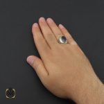 5 انگشتر یاقوت کبود مردانه دست ساز - کد 8950 - تصویر 5