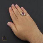 5 انگشتر یاقوت سرخ مردانه خوش رنگ دست ساز - کد 8951 - تصویر 5