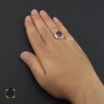 5 انگشتر یاقوت سرخ مردانه خوش رنگ دست ساز - کد 8955 - تصویر 5