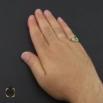 5 انگشتر زبرجد مردانه - کد 8961 - تصویر 5