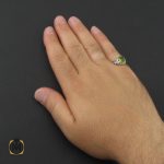 5 انگشتر زبرجد مردانه - کد 8962 - تصویر 5