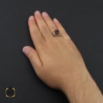 انگشتر عقیق یمن مردانه دست ساز - کد 8973 - تصویر 5