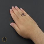 انگشتر عقیق یمن خوش رنگ مردانه دست ساز - کد 8979 - تصویر 5