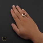 5 انگشتر عقیق یمن مردانه طرح صفوی هنر دست استاد شرفیان – کد 8818 - تصویر 5