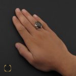 انگشتر عقیق باباقوری یمن مردانه دست ساز – کد 8820 - تصویر 5