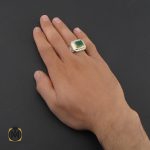 انگشتر زمرد زامبیا درشت مردانه - کد 10032 - تصویر 5