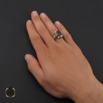 5 انگشتر یاقوت سرخ خوش رنگ مردانه - کد 10046 - تصویر 5
