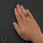 5 انگشتر یاقوت سرخ مردانه- کد 10049 - تصویر 5