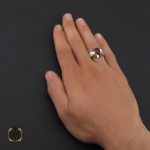 5 انگشتر عقیق یمن مردانه هنر دست استاد قاسمی - کد 10056 - تصویر 5