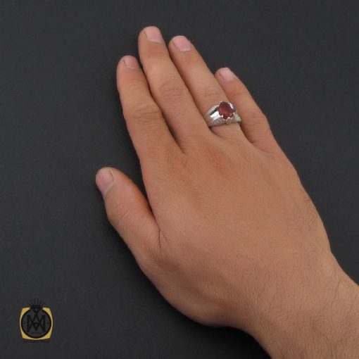5 انگشتر عقیق یمن خوش رنگ مردانه هنر دست استاد قاسمی - کد 10059 - تصویر 5