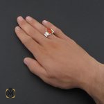 5 انگشتر عقیق یمن مردانه هنر دست استاد قاسمی - کد 10064 - تصویر 6