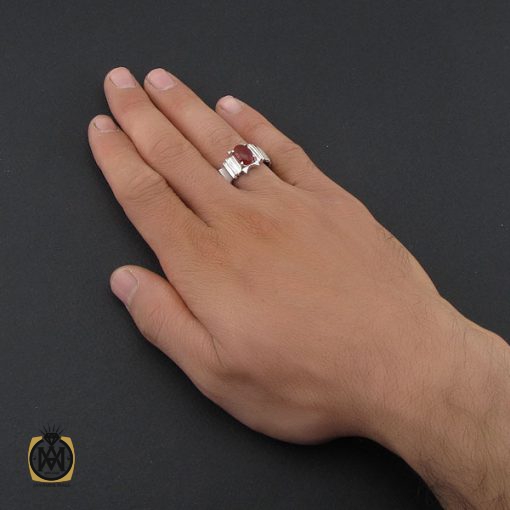 انگشتر عقیق یمن مردانه هنر دست استاد قاسمی - کد 10065 - تصویر 5