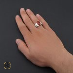 انگشتر عقیق یمن مردانه هنر دست استاد قاسمی - کد 10066 - تصویر 5