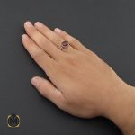 5 انگشتر عقیق قرمز مردانه – کد 8845 - تصویر 5