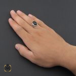 5 انگشتر عقیق مشکی مردانه – کد 8847 - تصویر 5