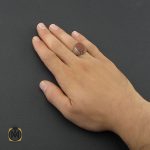 5 انگشتر عقیق یمن با حکاکی یا قادر المتعال مردانه - کد 8856 - تصویر 5