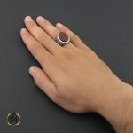 5 انگشتر عقیق یمن با حکاکی حسين منی و انا من حسين مردانه قلم زنی - کد 8863 - تصویر 5