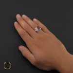 5 انگشتر یاقوت سرخ خوش رنگ مردانه هنر دست استاد شرفیان – کد 8805 - تصویر 5