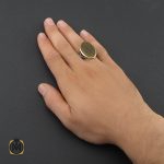 5 انگشتر عقیق با حکاکی ذکر صلوات مردانه - کد 8870 - تصویر 5