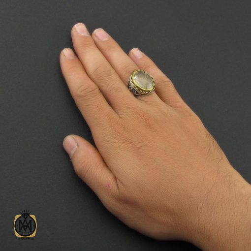 انگشتر کوارتز رُتایل مردانه - کد 8882 - تصویر 5