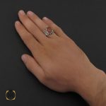 5 انگشتر عقیق یمن با حکاکی شرف الشمس مردانه - کد 8892 - تصویر 5