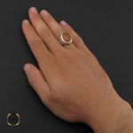 5 انگشتر عقیق یمن با حکاکی شرف الشمس مردانه - کد 8896 - تصویر 5