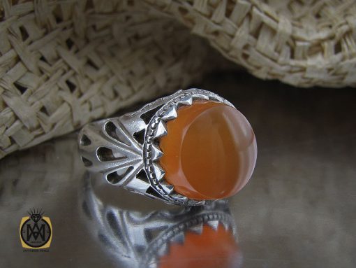 00 انگشتر عقیق یمن مردانه - کد 10136 - تصویر 6