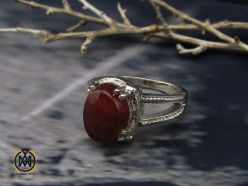 انگشتر عقیق یمن طرح محیا زنانه - کد 2105 - تصویر 6