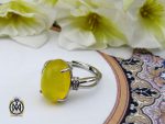 00 انگشتر عقیق با حکاکی شرف الشمس طرح نازنین زنانه - کد 2115 - تصویر 6