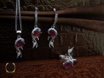 00 سرویس یاقوت سرخ طرح نگار زنانه - کد 7170 - تصویر 10