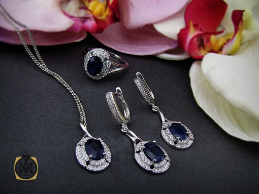 00 سرویس یاقوت کبود طرح آیشن زنانه - کد 7175 - تصویر 10
