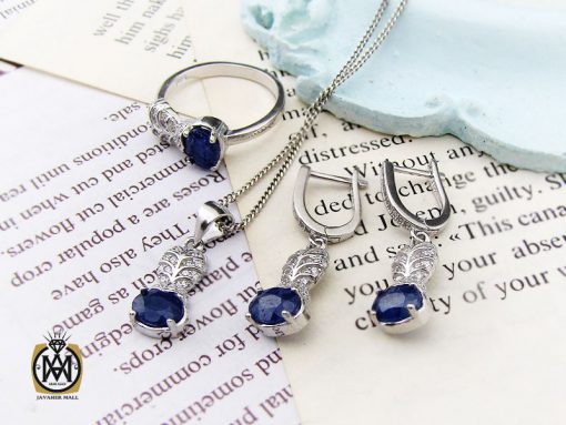 سرویس یاقوت کبود طرح پرنیا زنانه - کد 7177 - تصویر 10