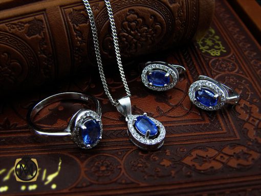 سرویس یاقوت کبود زنانه اصل طرح پانیذ - کد 7178 - تصویر 10