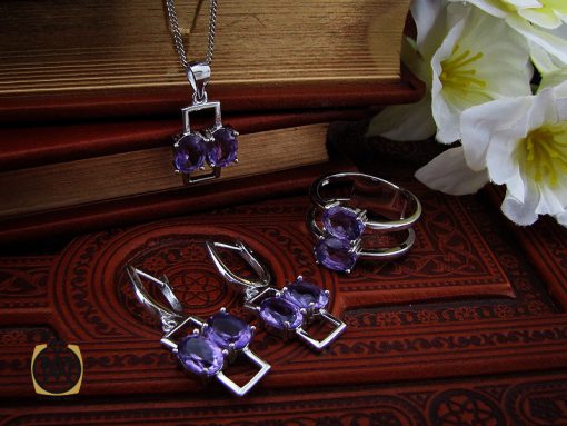 سرویس آمتیست طرح پریا زنانه - کد 7180 - تصویر 10