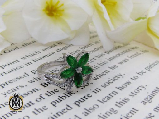 انگشتر نقره طرح شادان زنانه - کد 2142 - تصویر 6