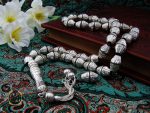 00 تسبیح 33 دانه یسر اکسترا و نقره مرصع کاری ارزشمند و فاخر - کد 4179 - تصویر 6