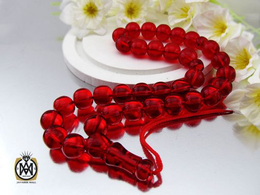 00 تسبیح 33 دانه سندلوس آلمان خوش رنگ و خوش دست - کد 4185 - تصویر 6