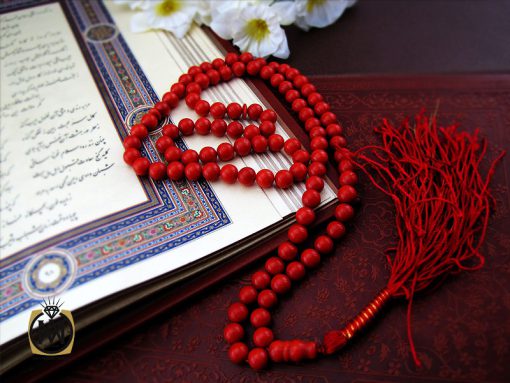 تسبیح 101 دانه مرجان درشت - کد 4197 - تصویر 6