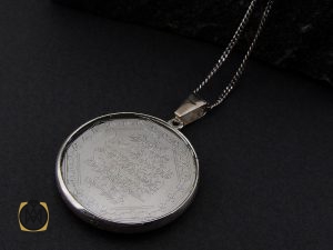 مدال نقره اسپرت دو رو با حکاکی وان یکاد و آیت الکرسی - کد 3193 - تصویر 5