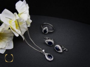 00 سرویس یاقوت کبود طرح یگانه زنانه - کد 7140 - تصویر 10
