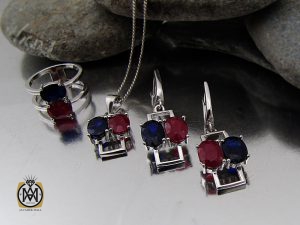 سرویس یاقوت سرخ و کبود طرح مهردخت زنانه - کد 7148 - تصویر 10